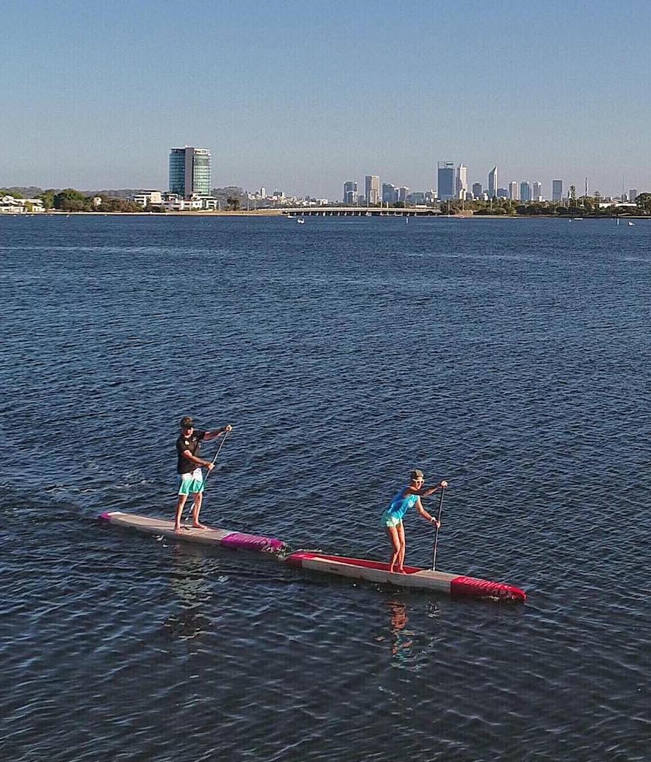 stand up surf shop private sup lessons nicki swan river man