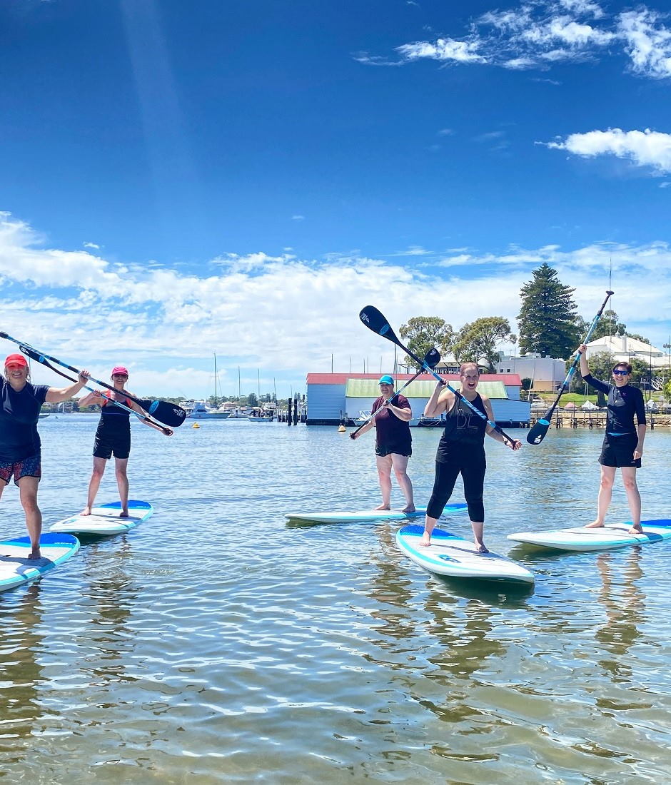 learn to SUP group lesson swan river stand up surf shop 940x1100