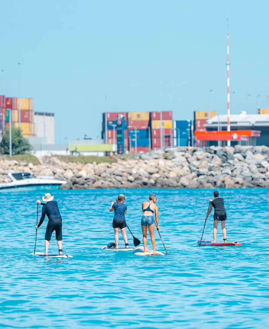 stand up surf shop perth sup school fitness classes fremantle perth group friends