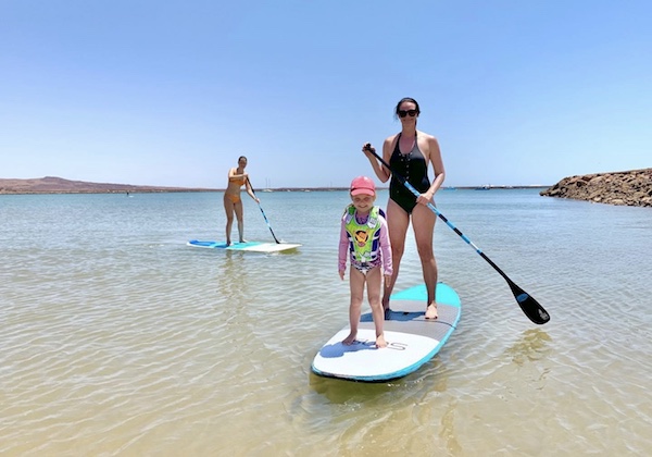 stand up surf shop sup hire paddle board mum kid