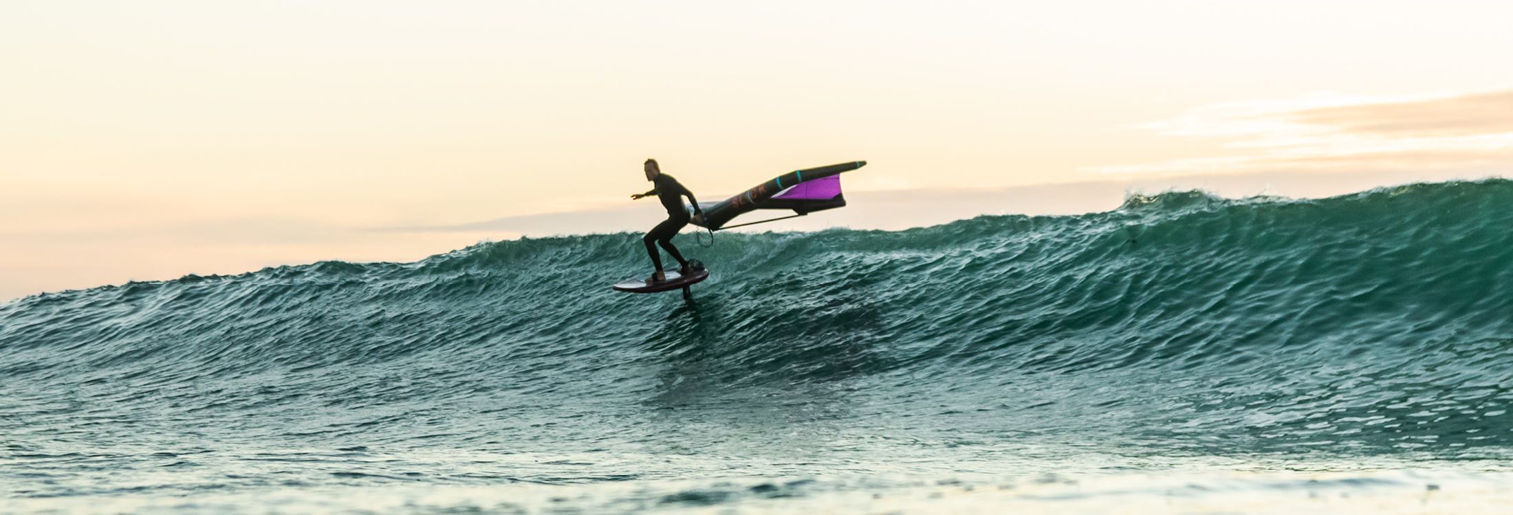 Slick Duotone Foil Wing Klaas Voget Cape Town wave action single wing ding surf